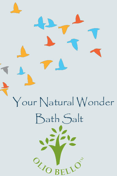 Bath salt packaging.