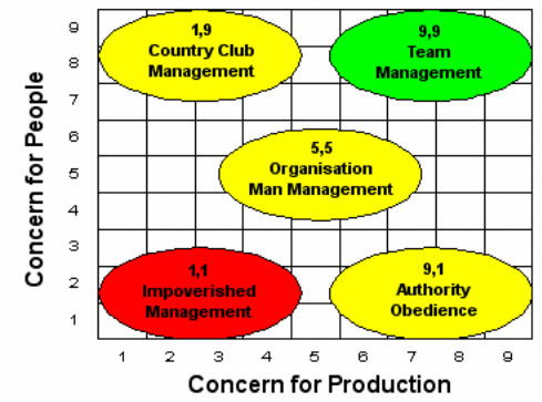 The Blake Mouton Managerial Grid