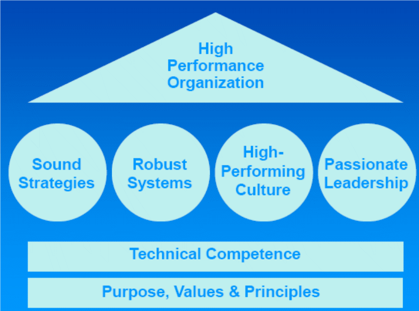 High performance organization model.