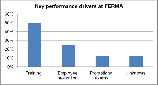 Key performance drivers at FERMA