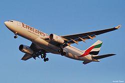 Emirates Airbus A330-200.