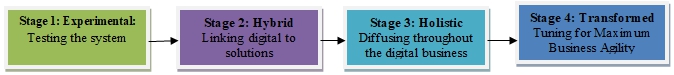 Stage of e-transformation