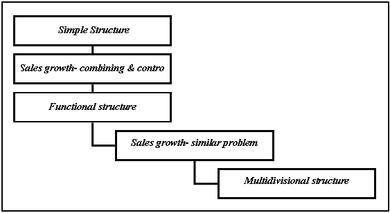 Strategy & structure growth pattern