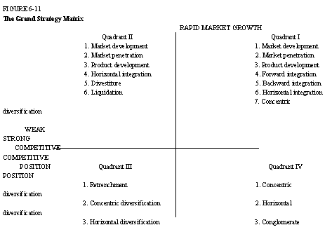 the Grand Strategy Matrix