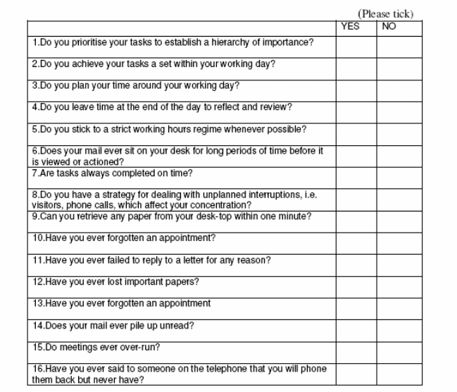 questionnaire