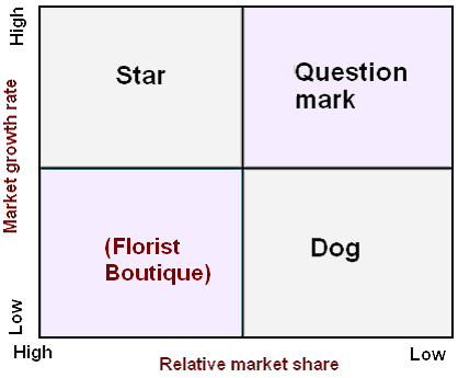 BCG matrix of Florist Boutique + Boutique