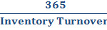 Days Sales in Inventory