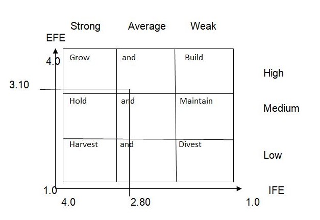 IE matrix for WWF 