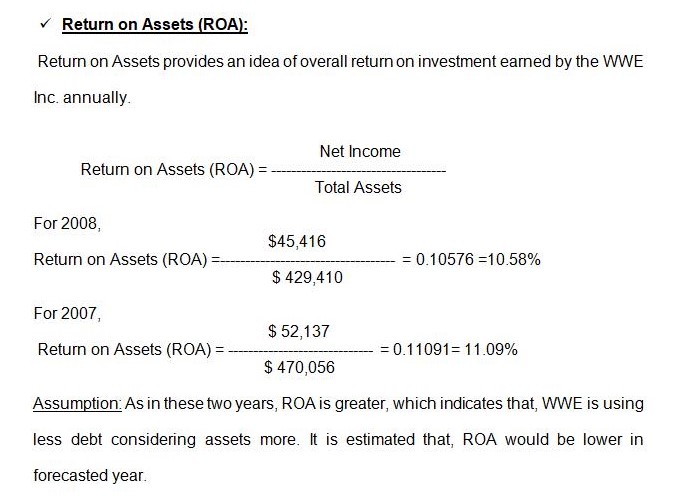 Return on Assets (ROA) 