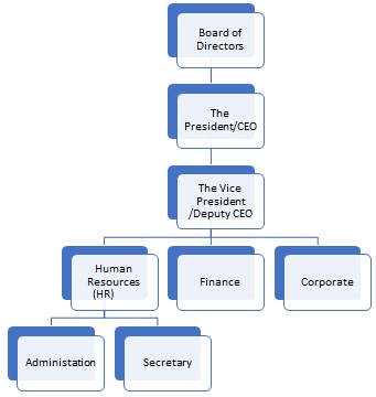 Organizational structure of Emmar