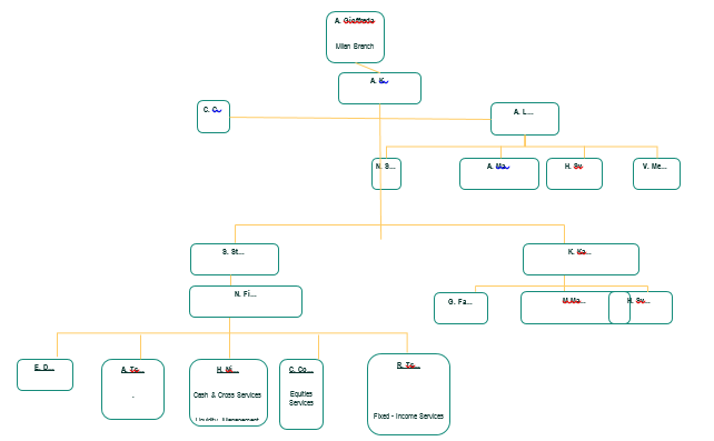 The organisational chart 