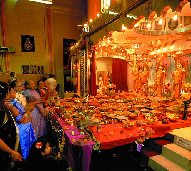 People gathered for Diwali festivals