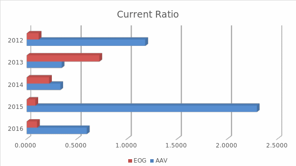 Comparison of Current Ratios