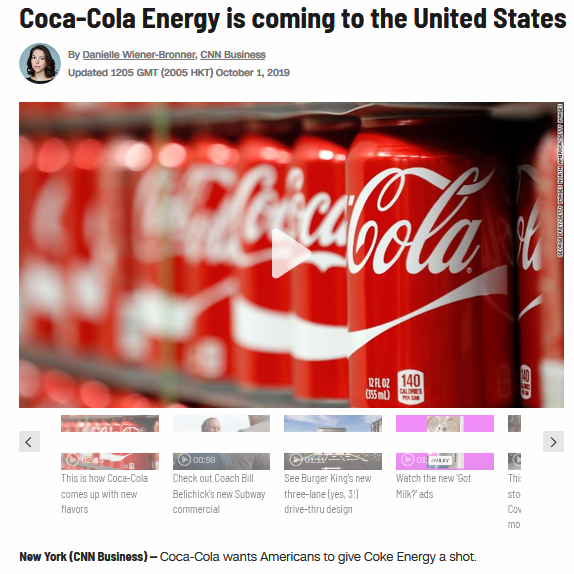 Coca-Cola's Marketing Principles and Practices: News Analysis