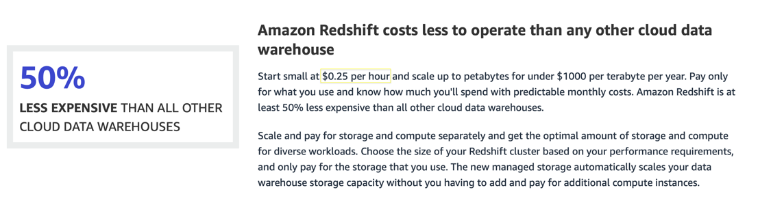 Cost advantages of Amazon in response to Moore's Law