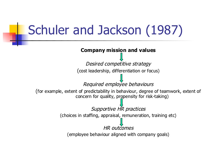 Schuler and Jackson’s Model