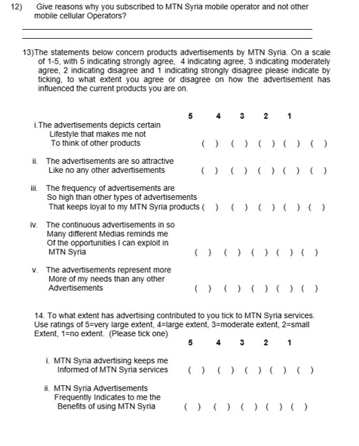 Innoculative questionnaires