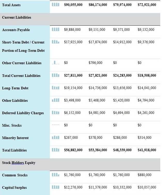 Annual Income Statement