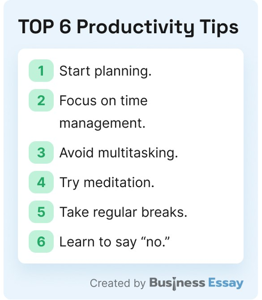 TOP 6 Productivity Tips.