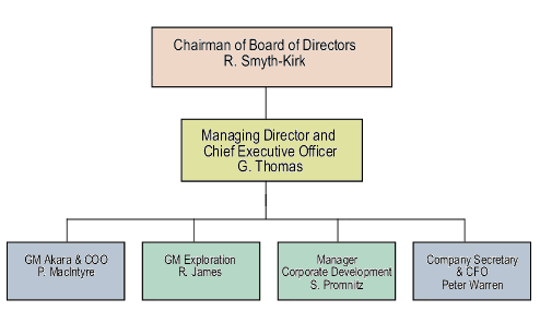 Management structure chart