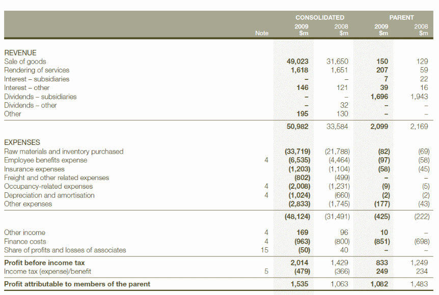 2009 Financial Statement