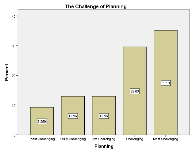 The challenge of planning