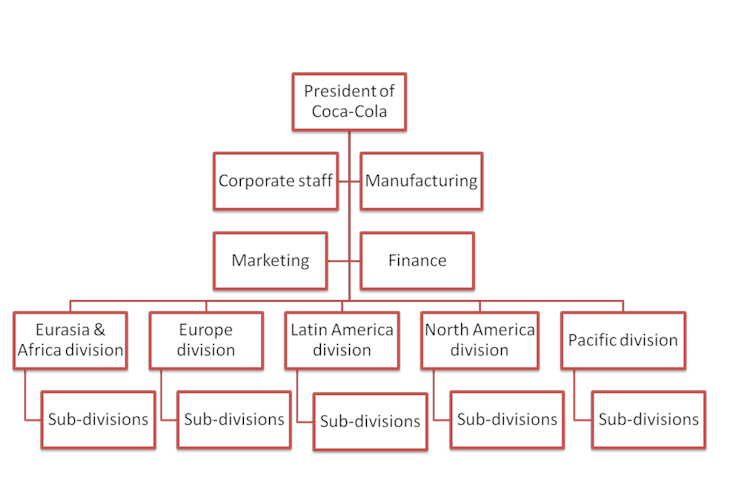 Coca Cola Organisation Chart