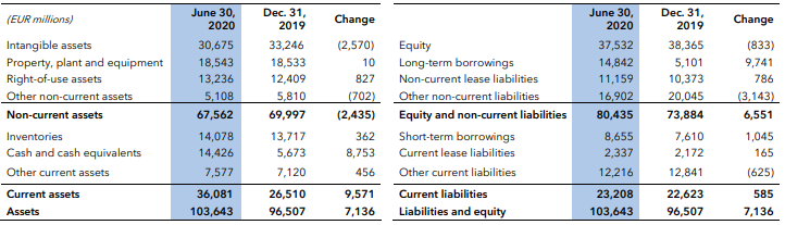 Consolidated Balance Sheets (LVMH, 2020).