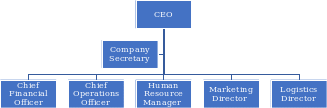 Physical Layout of the Organization’s Leadership.