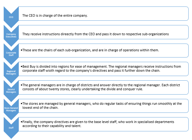 Organizational Hierarchy at Best Buy