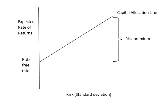 A graphical representation of capital allocation in the economy.