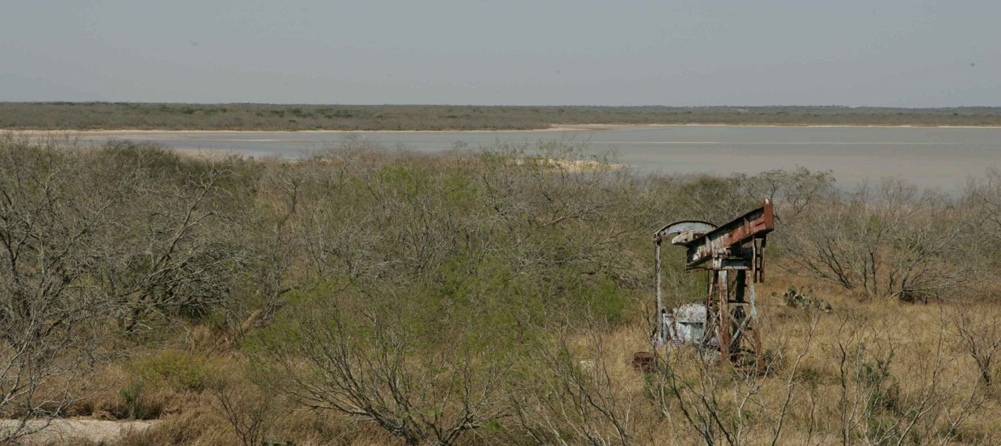 Example of an abandoned oil and gas field that could potentially