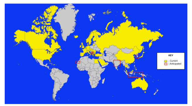 IKEA's presence around the world